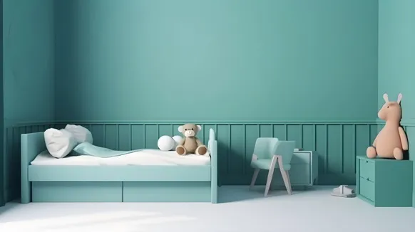 Turkusowy pokój dziecka